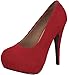 Forever Link Women's Sunset-89 Suede Closed Toe Dress Pumps