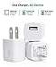 USB AC Universal Power Home Wall Travel Charger Adapter for iPhone SE / 6s / 6 / 6 Plus, iPad Air 2 / Pro, Samsung Galaxy S7 / S6, Note 5, LG G5 and More (5 Pack)