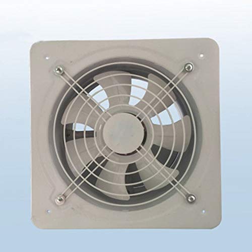 Pudincoco Industrial Ventilation Extractor Metal Axial Exhaust Commercial Air Blower Fan,White