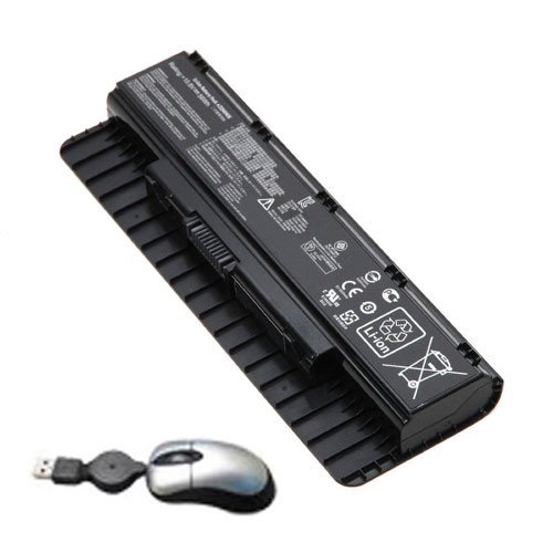 amsahr A32N1405-05 Ersatz Batterie für Asus A32N1405, A32LI9H, G551, G551J, G771 (56Wh, 10.8V) - Umfassen Mini Optische Maus schwarz