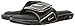 Nike Men's Comfort Slide 2, Black/Metallic Silver/White, 9 D - Medium