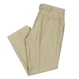 Perry Ellis Portfolio Mens Wool Dynamics Flat Front Dress Pants 38x30 Khaki