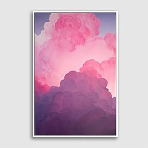 Framed Clouds and Colors Home Artwork for Living Room Bedroom