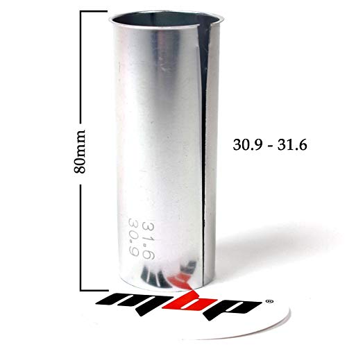 MBP Alloy Bicycle Seatpost Shim 80mm Length 30.9-31.6/27.2-30.9 (31.6-30.9)