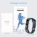 LETSCOM Fitness Tracker with Heart Rate Monitor, Slim Sports Activity Tracker Watch, Waterproof Pedometer Watch with Sleep Monitor, Step Tracker for Kids, Women, and Men