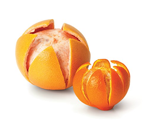 Fusionbrands CitrusZipper Rapid Citrus Peel Removal Tool, Zester, Fruit Garnisher, Yellow - Thumbnail 5