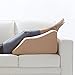 Lounge Doctor Elevating Leg Rest Pillow Wedge Foam w Cappuccino Cover Large Foot pillow Leg Support leg swelling vein issues lymphedema restless legs Pregnancy