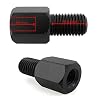 2 x scooters motorfiets spiegel adapter van M8 rechtse schroefdraad naar M10 rechtse schroefdraad