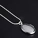 Fashion 925 Sterling Silver Rose Round Locket Necklace Box Snake Chain Jewelry