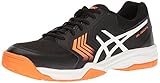 ASICS Men's Gel-Dedicate 5 Tennis Shoe, Black/White/Shocking Orange, 10 M US