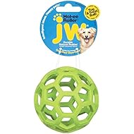 JW Hol-ee Roller Original Treat Dispensing Dog Ball - Hard Natural Rubber - Assorted Colors, Small
