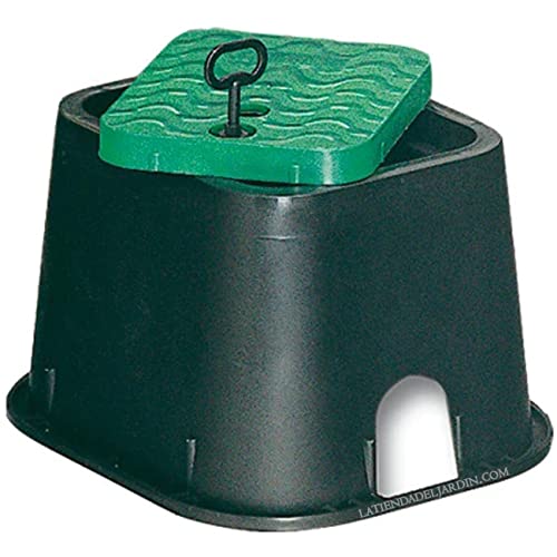 Garden Irrigation Box 240x270x175 mm | Rectangular irrigation box for Solenoid valves or Buried Irrigation | Irrigation Boxes with garden cover | Arquetas for Irrigation Systems | Arqueta jardin