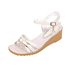 women flat sandals, Mosunx(TM) Women Summer Slope With Flip Flops Loafers Shoes (8 (BM) US, White)