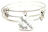 Daughter-in-law Expandable Triple Wire Adjustable Bracelet Made in the USA