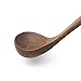 Axe Sickle Natural Straight Handle Wooden Spoon 10.6 inch Classic Wooden Tableware Kitchen Soup Spoon,Porridge Spoon, Kitchen Sauces Soups Cooking Tools 1pcs.
