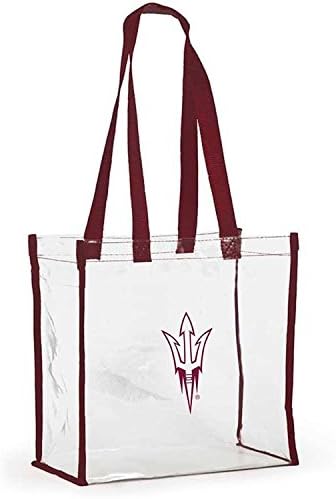 Desden Open Stadium Tote Clear Utility Bag for Shopping &amp; Work - Arizona State