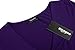 Zeagoo Womens Short Sleeve Loose Twist Knot Front T Shirts Cotton Casual Blouse Purple