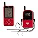 Maverick ET-733 Long Range Wireless Dual Probe BBQ Smoker Meat Thermometer Set - NEWEST VERSION With a Larger Display and added Features (Red)