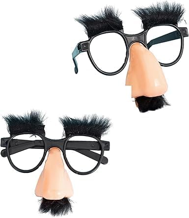 Txuolin 2 Pcs Disguise Glasses With Funny Nose Add Fun To Your Celebrations Funny Glasses Comedy Style Costumes Accessories