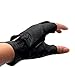 Evaliana Genuine Leather Sheepskin Fingerless Driving Gloves Motorcycle Biker