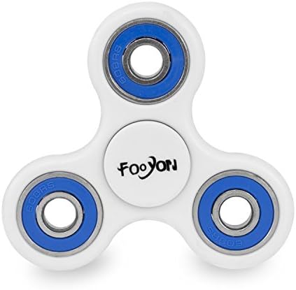 FOOYON Fidget Spinner Toy，Tri Spinner Fidget Toy is A Good Time killer, Perfect to relieve ADHD Anxiety. Help to Reduce Stress and Make you focusing. (white)