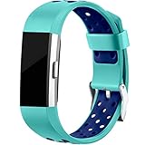 For Fitbit Charge 2 Bands, Maledan Replacement Accessory Sport Bands With Air Holes for Fitbit Charge 2 HR, Small