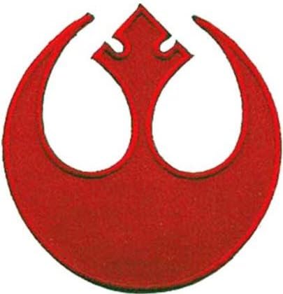 Star Wars Rebel Alliance Patch Embroidered Iron on Hat Jacket Hoodie Backpack Ideal for Gift 7.5cm(w) X 7.5cm(h) Applique Souvenir Accessory