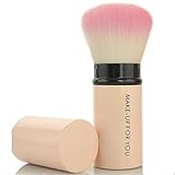 Premium Retractable Kabuki Makeup Brush - Blush Brushes Great for Blending Liquid, Cream & Mineral Cosmetics or Translucent Powder - 1piece