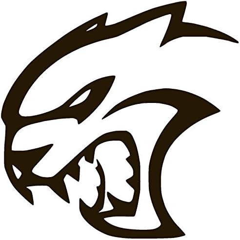 DODGE HELLCAT Vinyl Sticker Decal (Black, 6" x 6")