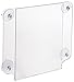 Case of 8, Window Signs for 8.5x11 Signs, Clear Acrylic Glass Mount Signage Holders with Suction Cups, Double-Sided