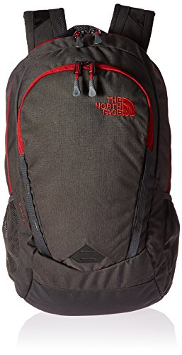 The North Face Backpacks - The North Face Vault - Asphalt Grey/ Dark Heather & Cardinal Red
