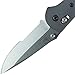Benchmade - Griptilian 551-1 Knife, Serrated Drop-Point, Satin Finish, Gray Handle