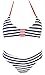 FLORAVOGUE Womens Reversible Printed Bikini Two Pieces Swimwear