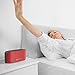 iClever BoostSound Portable Bluetooth Speakers with Microphone, Rich Bass, 3.5mm Aux Port, Dual Drivers and 10 Hours Playtime, Red