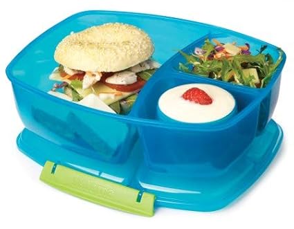 Sistema Lunch Triple Split Lunchbox mit Joghurttopf 2 Liter grün 24.5 x