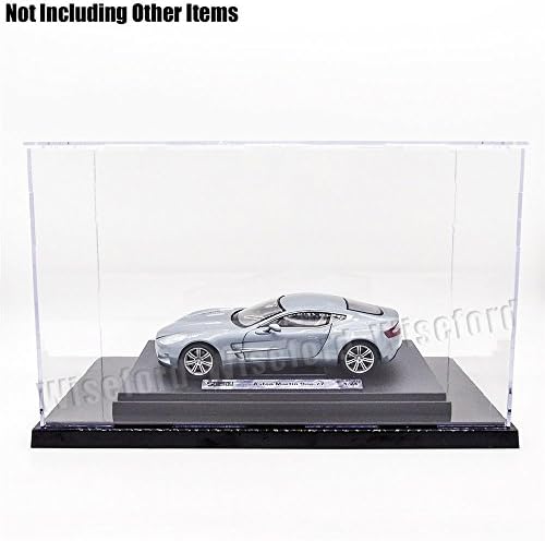 Tingacraft Acrylic Display Case (12.2 x 6.4 x 7.2 inch) for 1/35 Tank Model, Self-Install