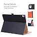 Procase iPad Pro 11 Case 2018, Vintage Stand Folio Cover Protective Case for iPad Pro 11 Inch 2018 Release, Support Apple Pencil Charging -Black