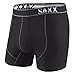 Saxx Men's UNDERWEAR Impact Boxer Underwear Medium Black