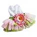 PanDaDa Dog Daisy Gauze Tutu Dress Skirt Pet Dog Cat Princess Clothes Bowknot Dress M