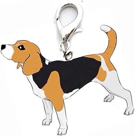 Oha Pet Beagle Charm Porte Clés Chien De Chasse Et Chasseur Préférée Noirmarronblanc Collier Pour Chien Pendentif Bijoux Pendentif Design