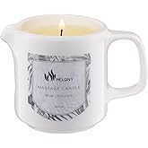MELONY Soy Massage Oil Candle | Wine Chocolate | Low Temp | 2.82 OZ / 80G | Perfect Intensive Skin Treatment Candle | Nourishing with Almond Oil, Shea Butter & Cocoa Butter | Massage & Moisturise