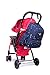 HARFING Waterproof Insulated Diaper Bag Backpack with Changing Pad & Stroller Straps, Large Capacity, Lightweight Travel Baby Gear Nappy Organizer for Mom & Dad,Patterned Blue