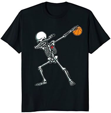 Mens Valentine Dabbing Skeleton Basketball TShirt Funny Dab Dance Small Black