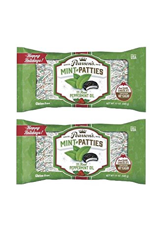 Pearson's Mint Patties Holiday Bag 12 Ounce (Pack of 2)