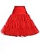 GRACE KARIN 50s Petticoat Skirt Rockabilly Dress Crinoline Underskirts for Women