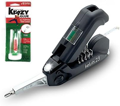 Home Repair Bundle of 1 Kelvin 23 Multi-tool With 1 Tube of All-Purpose Krazy Glue