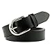 JASGOOD New Arrival Genuine Leather Belt for Women with Classic Polished Alloy Buckle