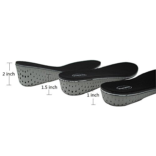 HappyStep Memory Foam Invisible Height Increase Insoles, Height