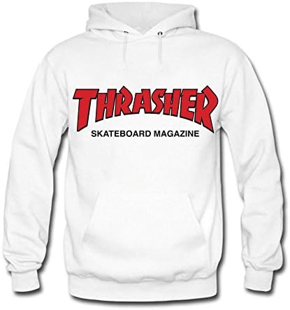 Thrasher Fashion Skateboard Men's Lightweight Fleece Hoodie Sweatshirt