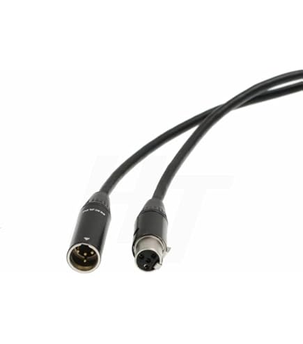 Amazon.com: SZRMCC Mini XLR 4 Pin TA4M Male to TA4F Female Audio